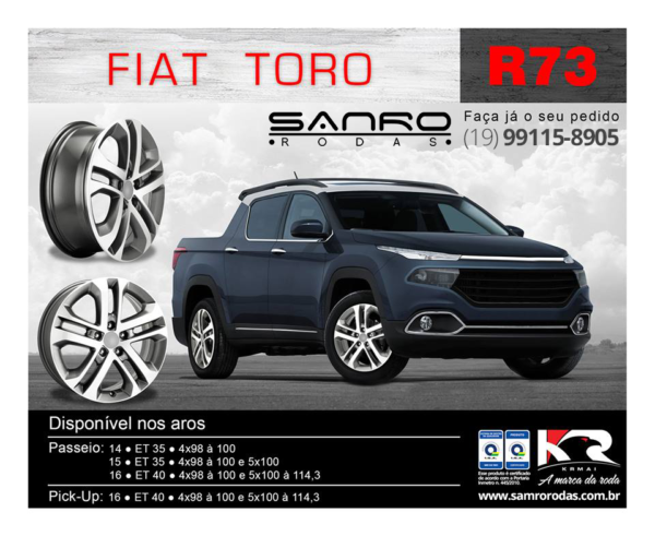 Roda Krmai - R73 - Fiat Toro Passeio - Image 2